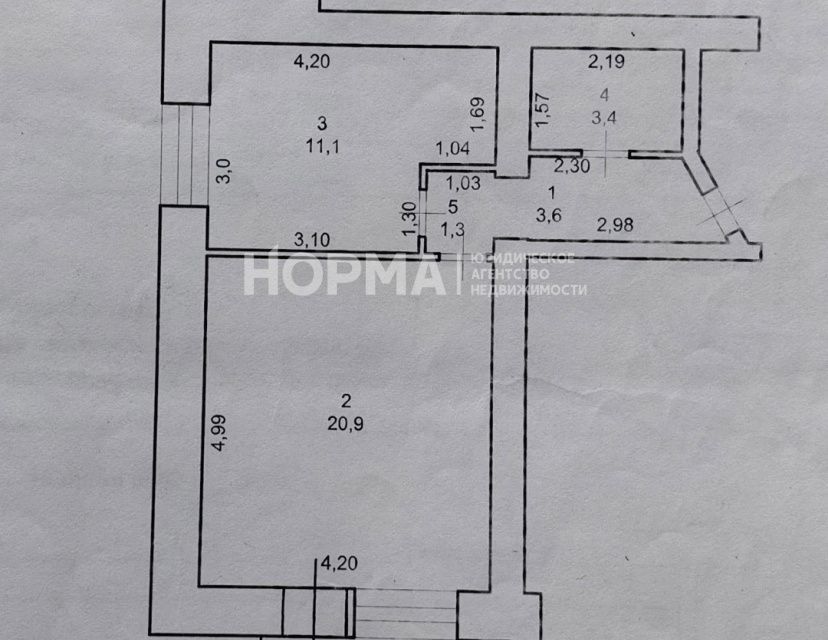 квартира г Октябрьский мкр 34-й 22/2 Октябрьский городской округ фото 7