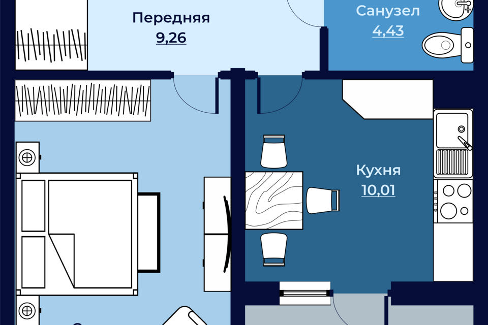 квартира г Петропавловск-Камчатский ул Топоркова 1 Петропавловск-Камчатский городской округ фото 2