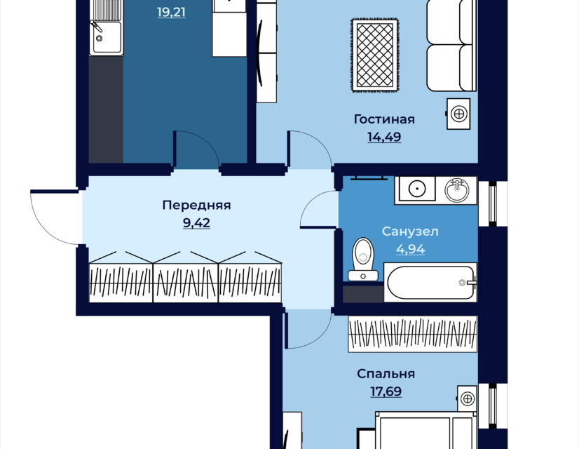 квартира г Петропавловск-Камчатский ул Топоркова 1 Петропавловск-Камчатский городской округ фото 2