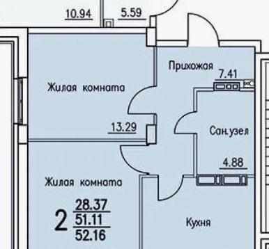 квартира г Пермь р-н Дзержинский ул Малкова 34 фото 1