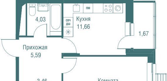 квартира г Одинцово ЖК «Одинбург» Одинцово фото 4