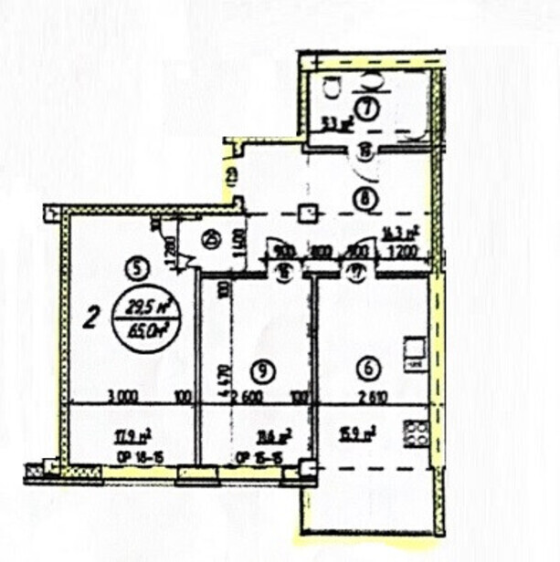 квартира г Липецк р-н Октябрьский ул Свиридова И.В. 10 фото 7