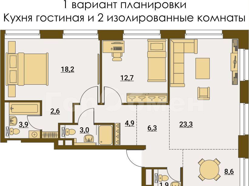 квартира г Москва метро Шелепиха проезд Причальный 10 корп. 1 фото 1