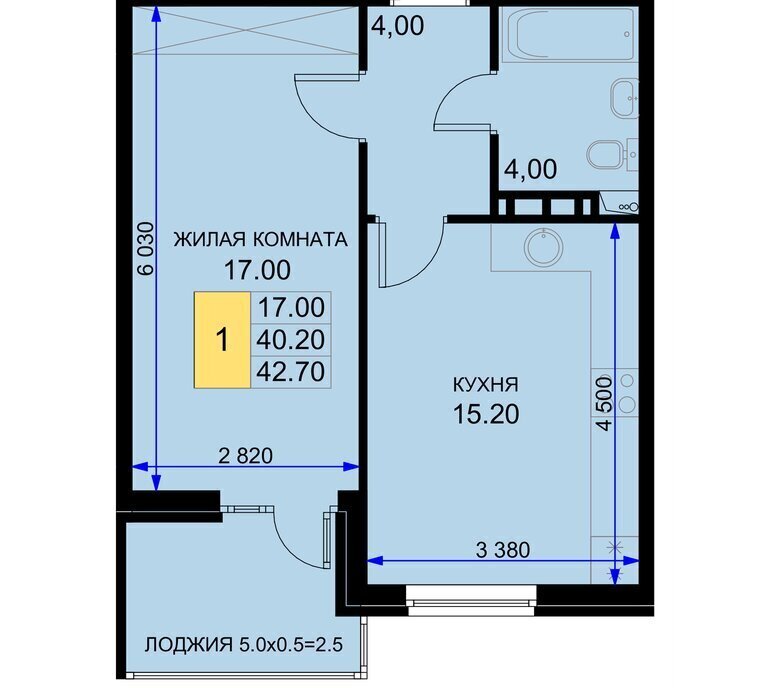 квартира р-н Динской п Южный ул Казачья 6к/2 Южно-Кубанское сельское поселение фото 1