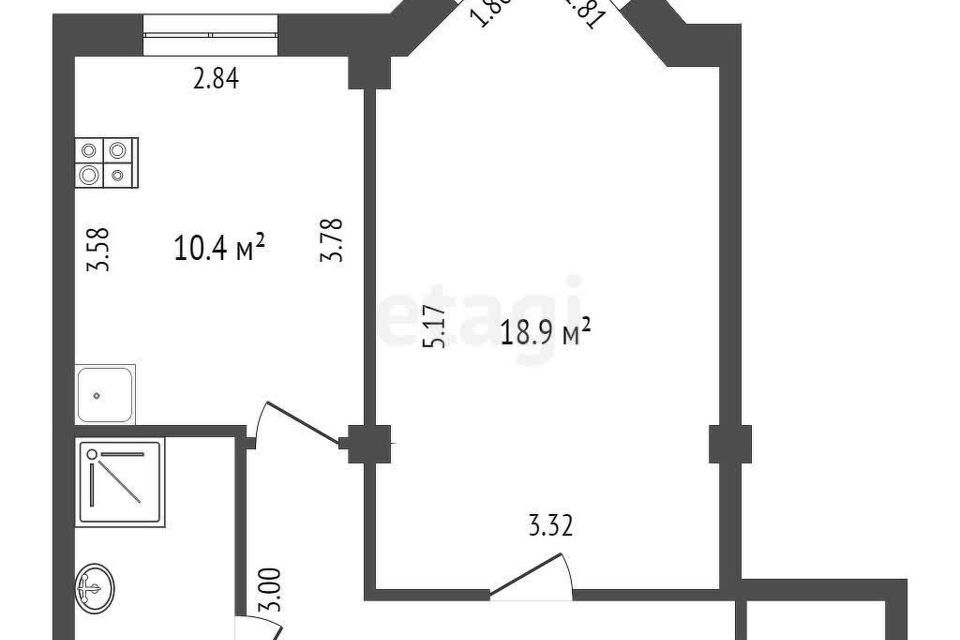 квартира г Омск ул Транссибирская 6/1 городской округ Омск фото 6