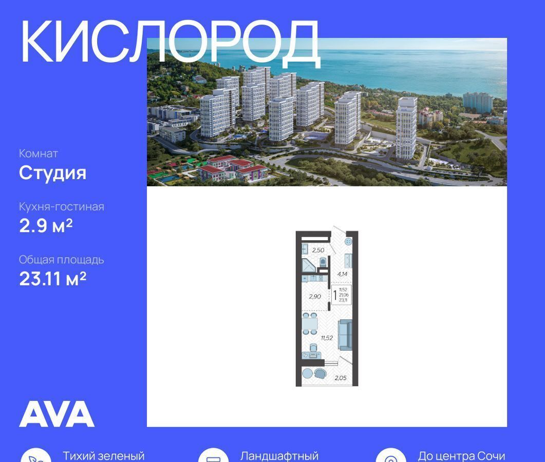 квартира г Сочи р-н Хостинский ул Ясногорская 3 фото 1