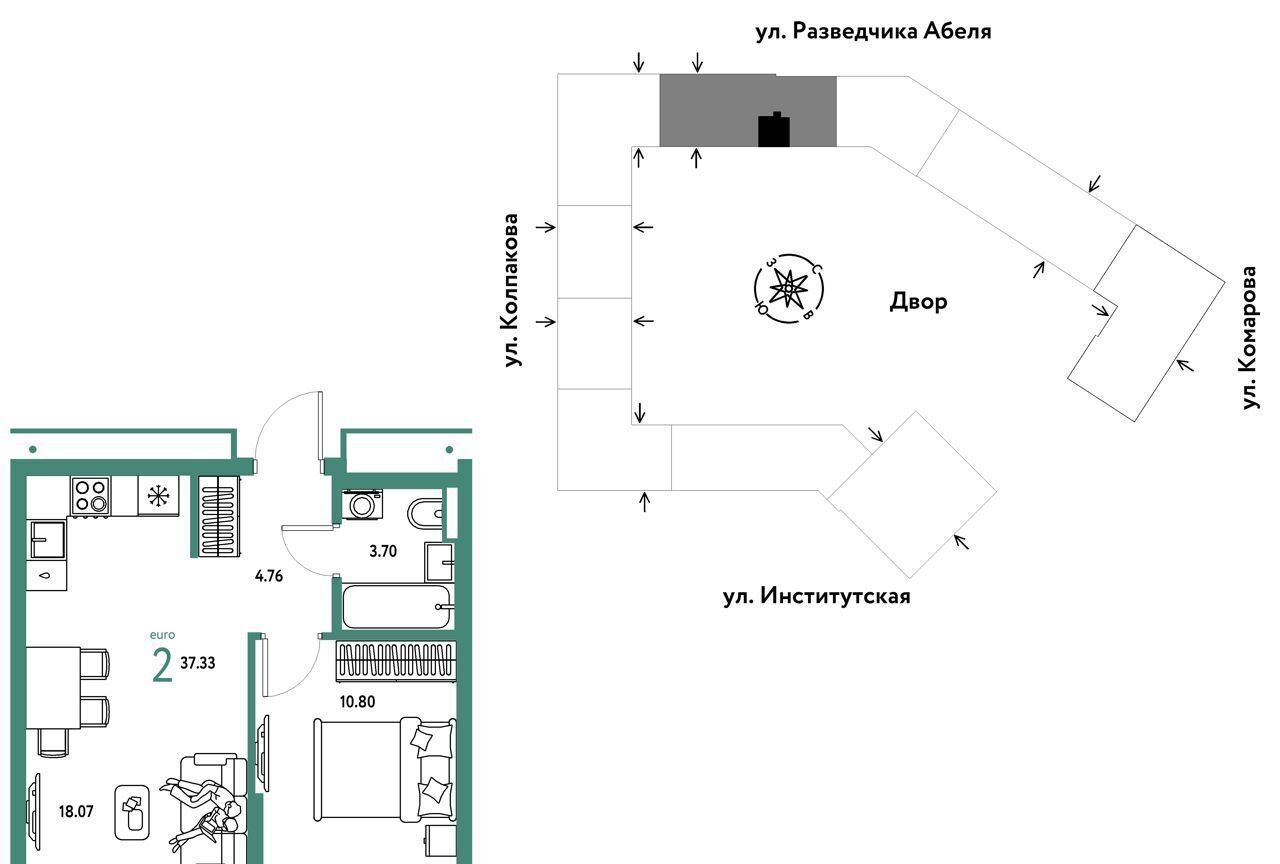 квартира г Москва метро Технопарк пр-кт Андропова 3 оч фото 1