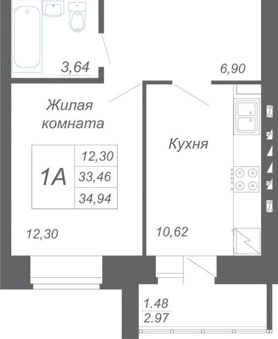 квартира р-н Зеленодольский с Осиново ЖК «Радужный-2» Козья слобода фото 1