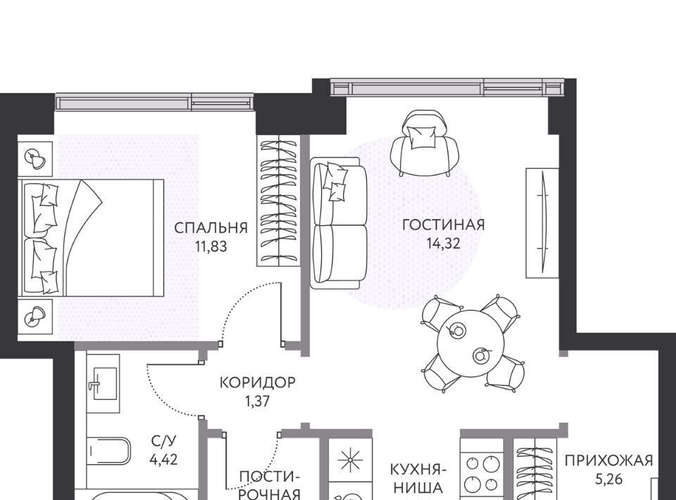 квартира г Москва метро Кутузовская 1-й Сетуньский проезд, 8 фото 1