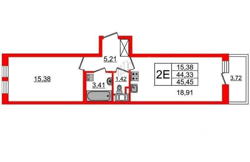 квартира г Санкт-Петербург метро Василеостровская Острова ул 26-я линия В.О. 7 округ № 7 фото 13