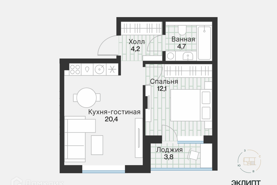 квартира г Тюмень ул Ямская Тюмень городской округ, 159 ст 1/6 фото 1