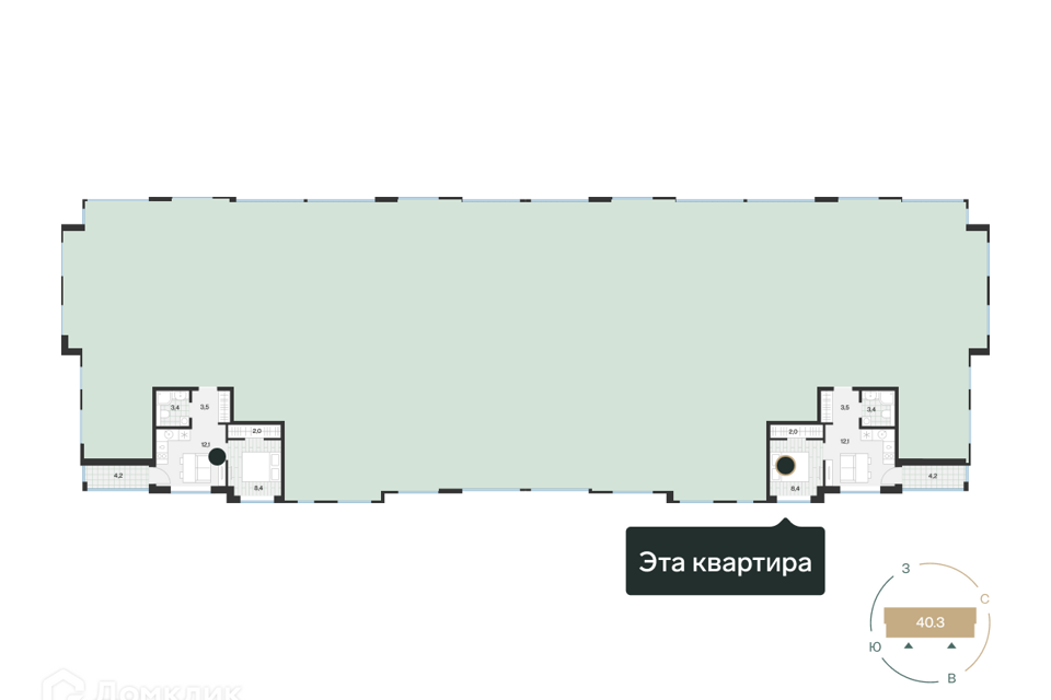 квартира г Тюмень ул Ямская Тюмень городской округ, 159 ст 1/6 фото 2