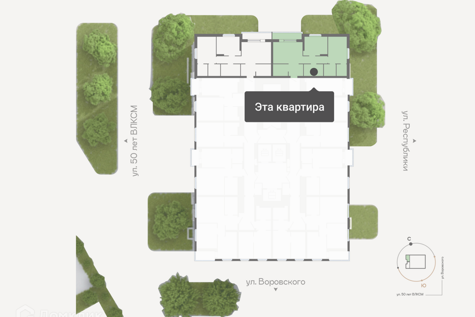 квартира г Тюмень ул Республики 204 Тюмень городской округ, 204 к 19 / улица Республики, к 16 стр фото 2