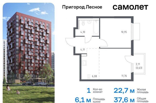 д Мисайлово ЖК «Пригород Лесное» к 19, Лыткарино фото