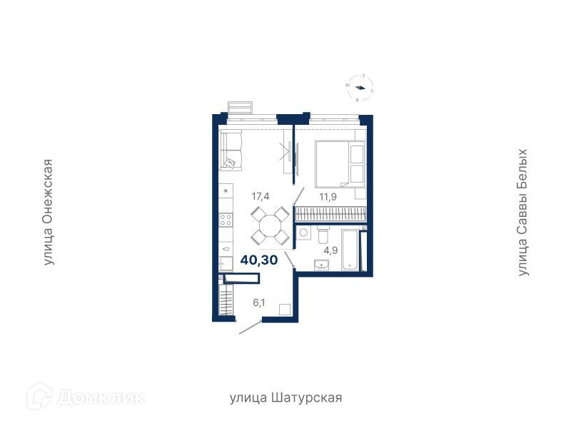 квартира г Екатеринбург р-н Октябрьский Екатеринбург городской округ, Атлас Ауро, жилая экосистема фото 1