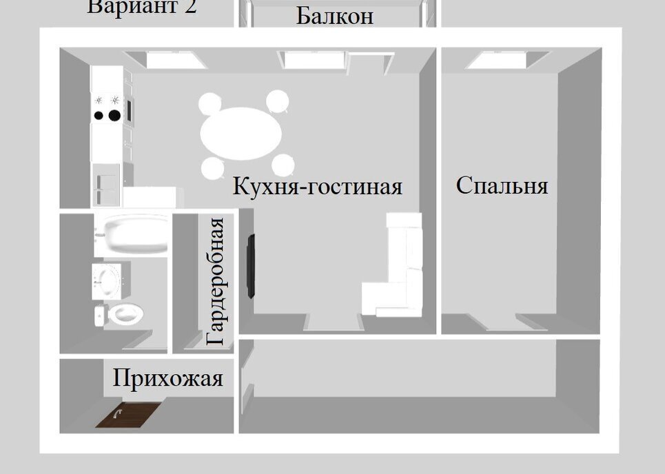 квартира г Тула ул Оборонная 9а Центральный территориальный округ фото 6