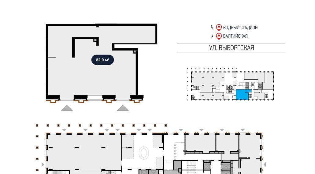 торговое помещение г Москва метро Водный стадион ул Выборгская 18 фото 2