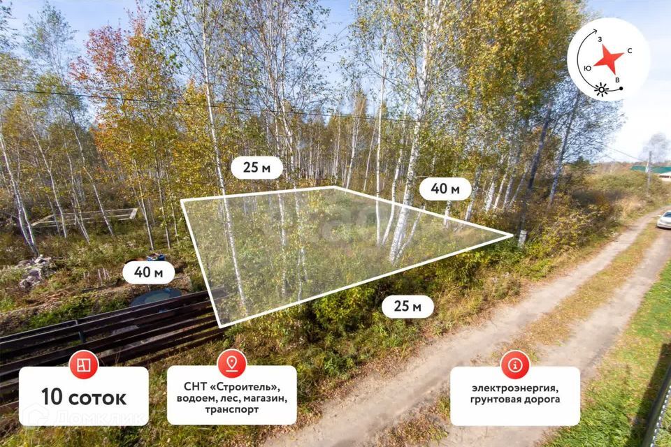 земля р-н Нижнетавдинский ТСН Строитель, Каштановая улица фото 3