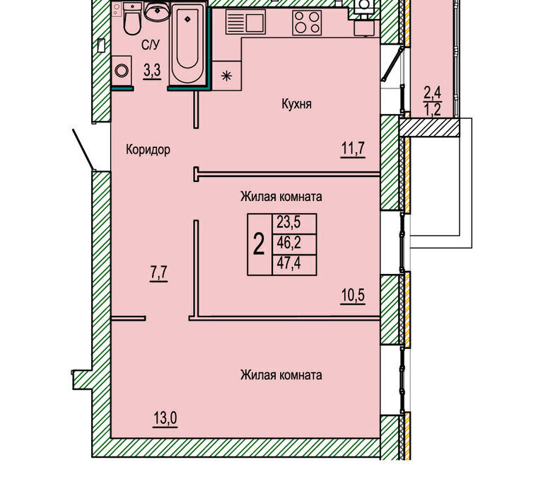 квартира г Волгоград р-н Кировский ЖК «Колизей» фото 1