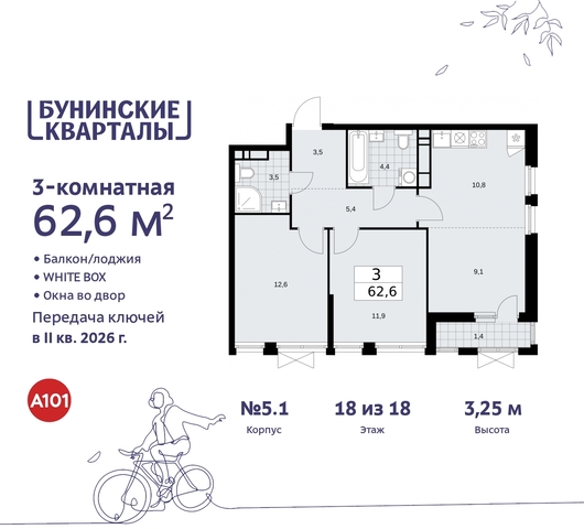 пр-кт Куприна 2 ЖК Бунинские Кварталы метро Коммунарка метро Улица Горчакова Сосенское, Ольховая, Бунинская аллея фото