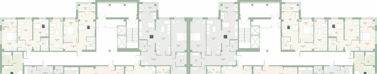 квартира г Курган мкр 6а п Заозерный ул Витебского 5к/3 жилрайон фото 2