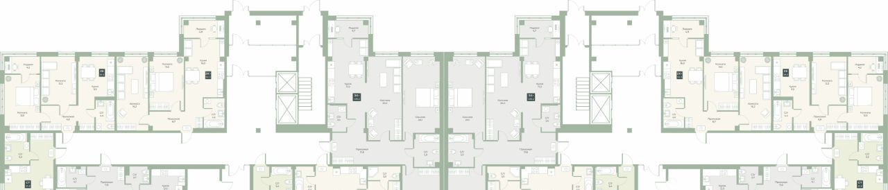 квартира г Курган мкр 6а п Заозерный ул Витебского 5к/3 жилрайон фото 2