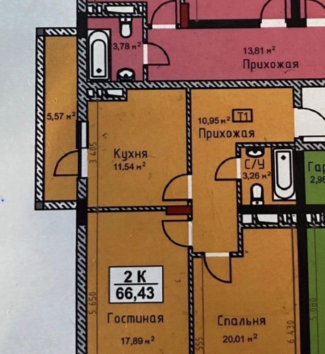 квартира г Махачкала р-н Ленинский ул Газпромная 15к/5 фото 6