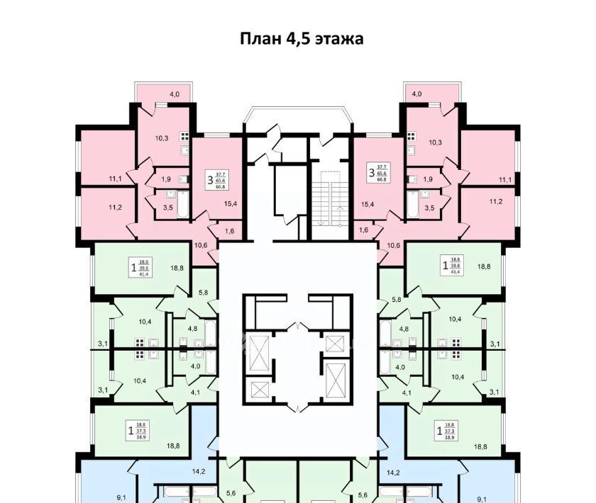 квартира г Воронеж р-н Коминтерновский пр-кт Московский 179/14 ЖК «Задонье» фото 18