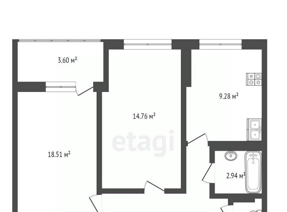 квартира г Ярославль р-н Заволжский ул Красноборская 34к/2 фото 7