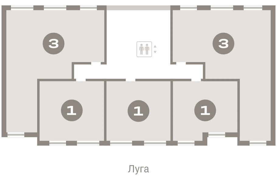 квартира г Тюмень ЖК «Октябрьский на Туре» фото 2