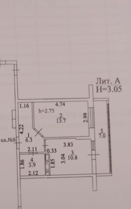 квартира г Краснодар р-н Прикубанский ул им. Героя Сарабеева В.И. 5к/1 фото 10