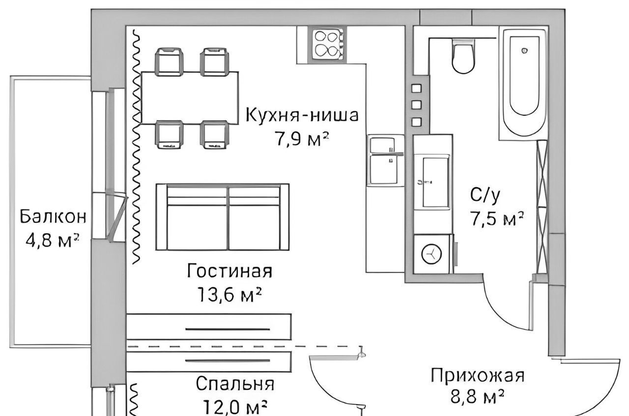 квартира г Новосибирск Заельцовская ш Дачное 22/3 фото 2