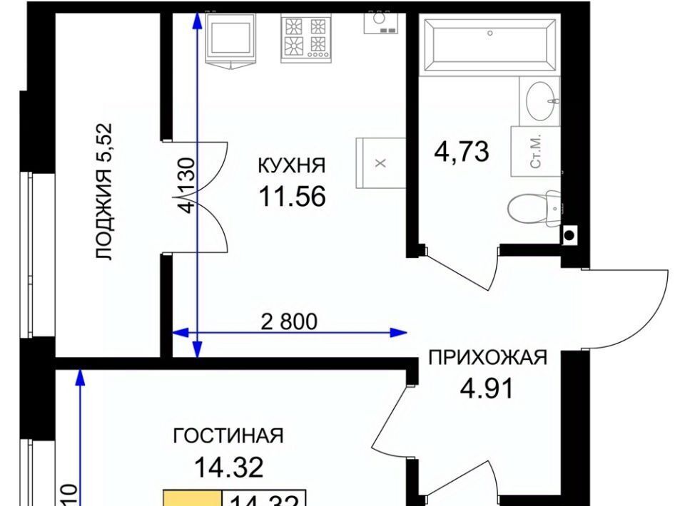 квартира р-н Гурьевский г Гурьевск ЖК «Включи» фото 1