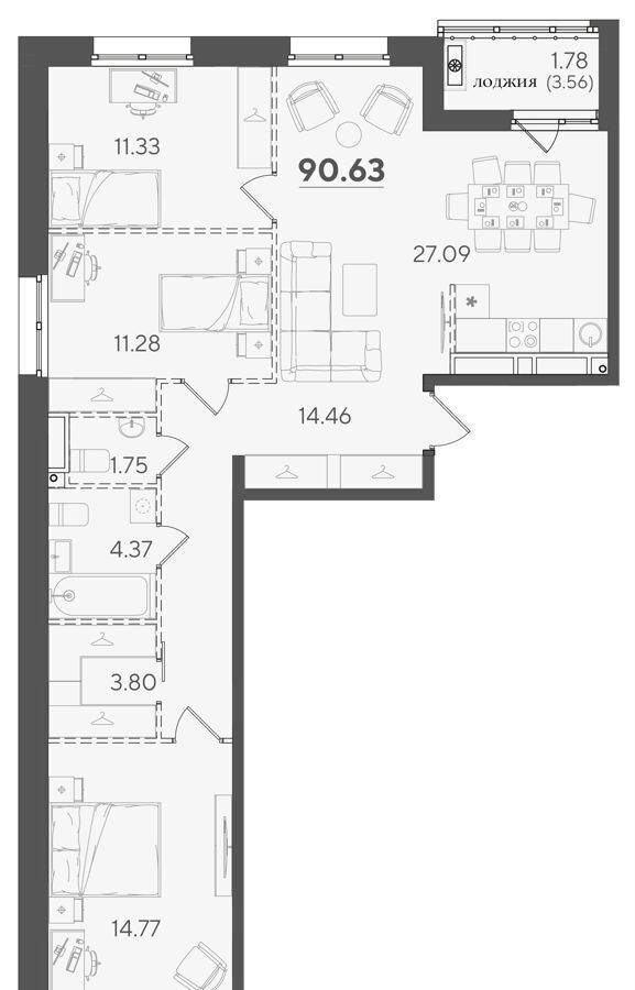 квартира г Казань р-н Кировский Кремлёвская ул Большая 62 фото 2