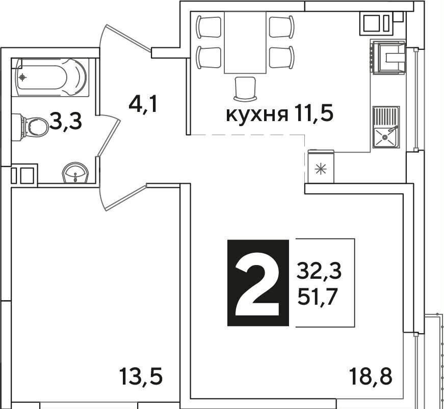 квартира г Краснодар п Колосистый р-н Прикубанский ул Западный Обход 34 микрорайон «Самолёт» фото 2