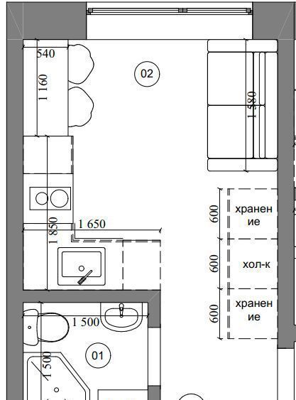 квартира г Москва метро Бауманская Бауманка ул Бакунинская 4/6с 2 фото 7