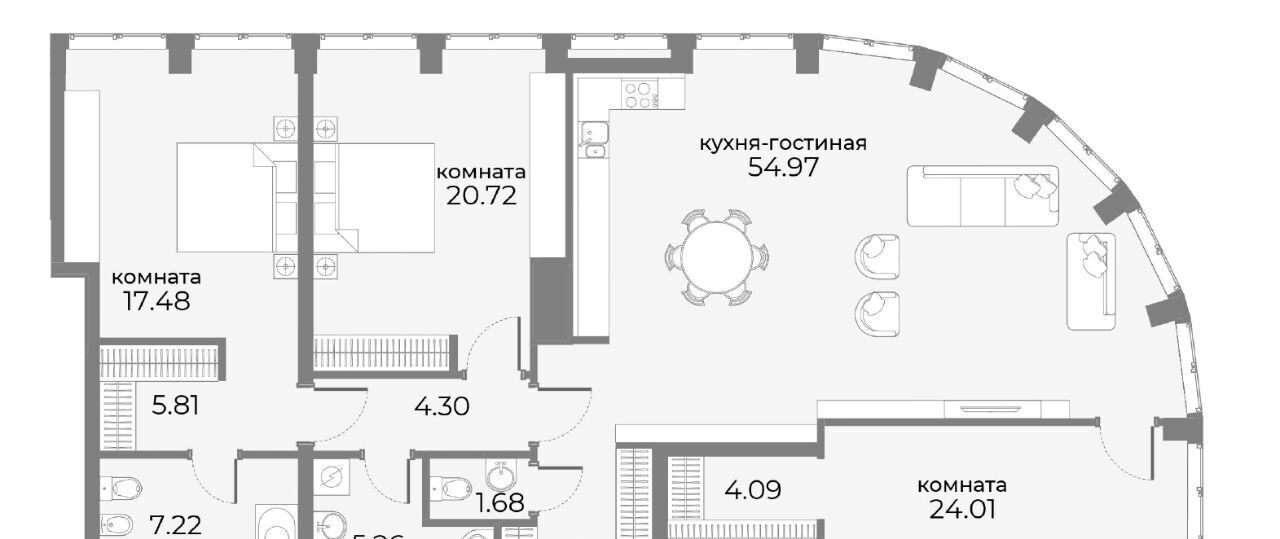 квартира г Москва метро Краснопресненская ул Дружинниковская 15 муниципальный округ Пресненский фото 1