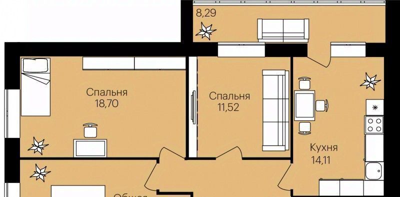 квартира г Саранск р-н Октябрьский ул Юрия Святкина 10 фото 1
