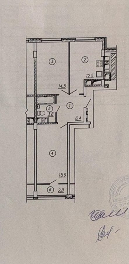 квартира г Иваново р-н мкр Видный 8, р-н Ленинский фото 1