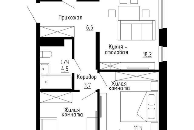 квартира р-н Первореченский ул Иртышская Владивостокский городской округ, 19 ст 1 стр фото