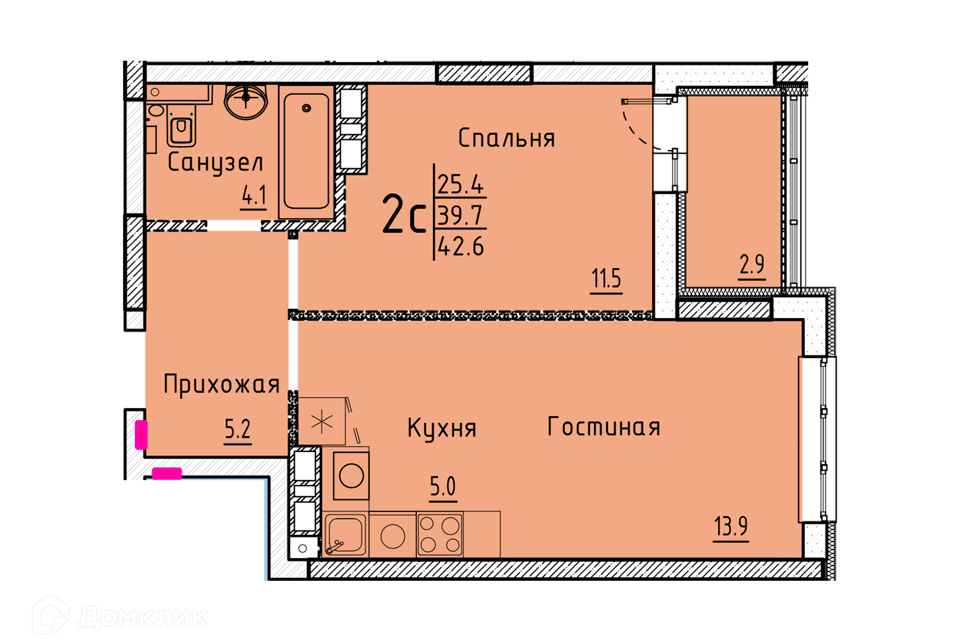 квартира г Энгельс ул Марины Расковой 6 Энгельсский район фото 1