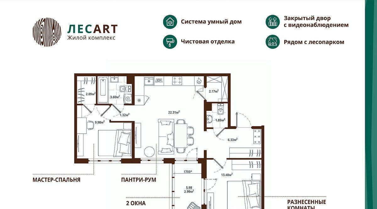 квартира р-н Ломоносовский п Аннино Новоселье городской поселок, Проспект Ветеранов, ул. Большая Балтийская, 10к 2 фото 1