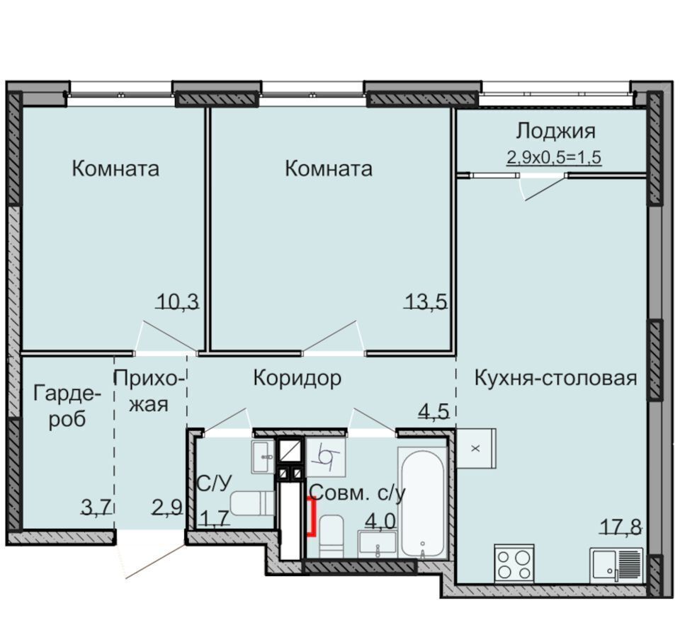 квартира г Ижевск р-н Ленинский Машиностроитель ул Олега Кошевого ЖК «НЕО» фото 1