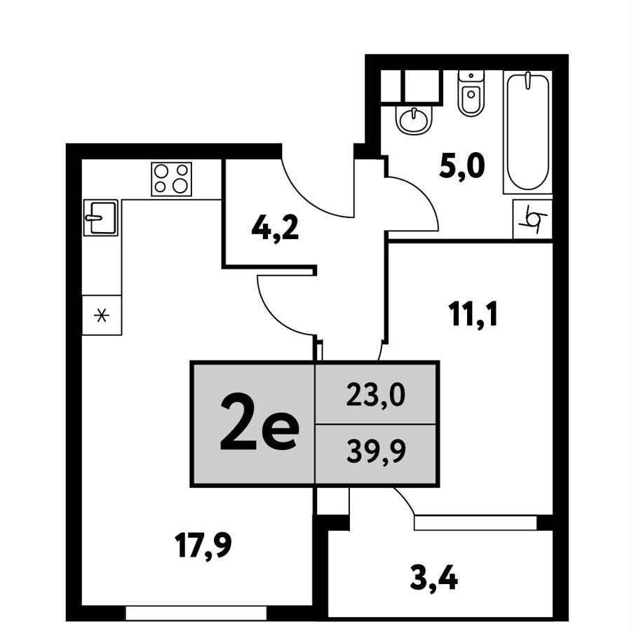 квартира г Москва метро Беломорская ул Фестивальная 15 корп. 4 фото 14