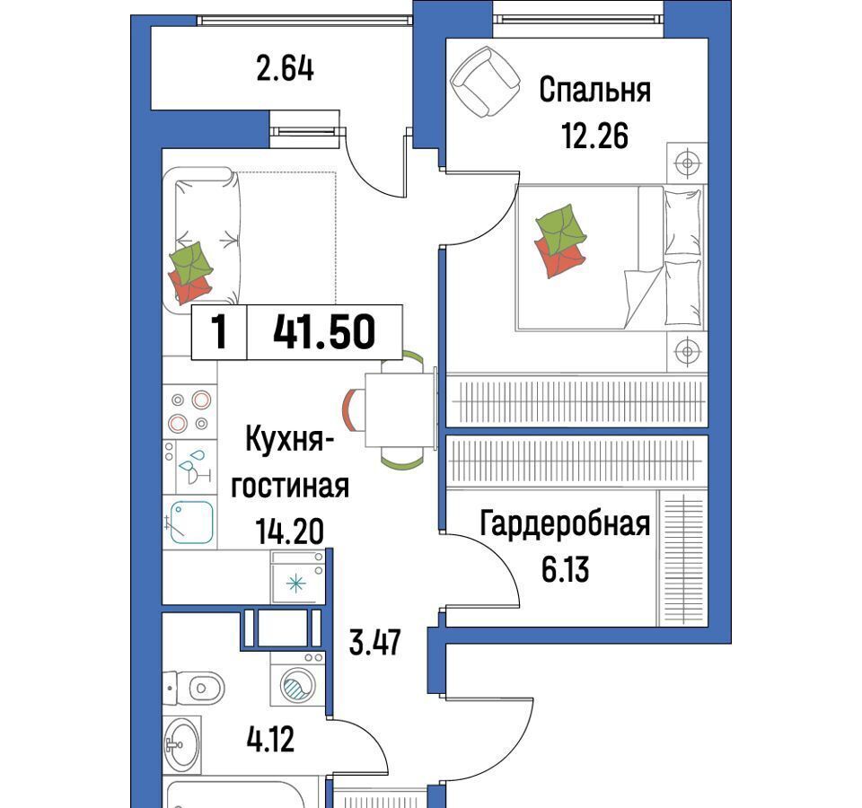 квартира р-н Всеволожский г Мурино ул Шувалова 38 Девяткино фото 1