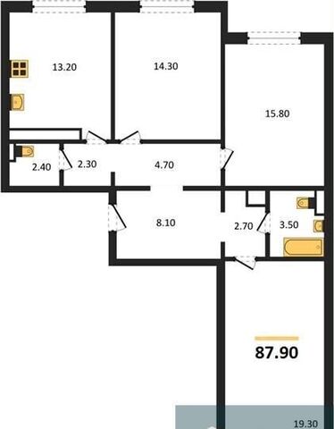 р-н Центральный ул Шишкова 16 ЖК «‎Яблоневые Сады» д. 140Б фото