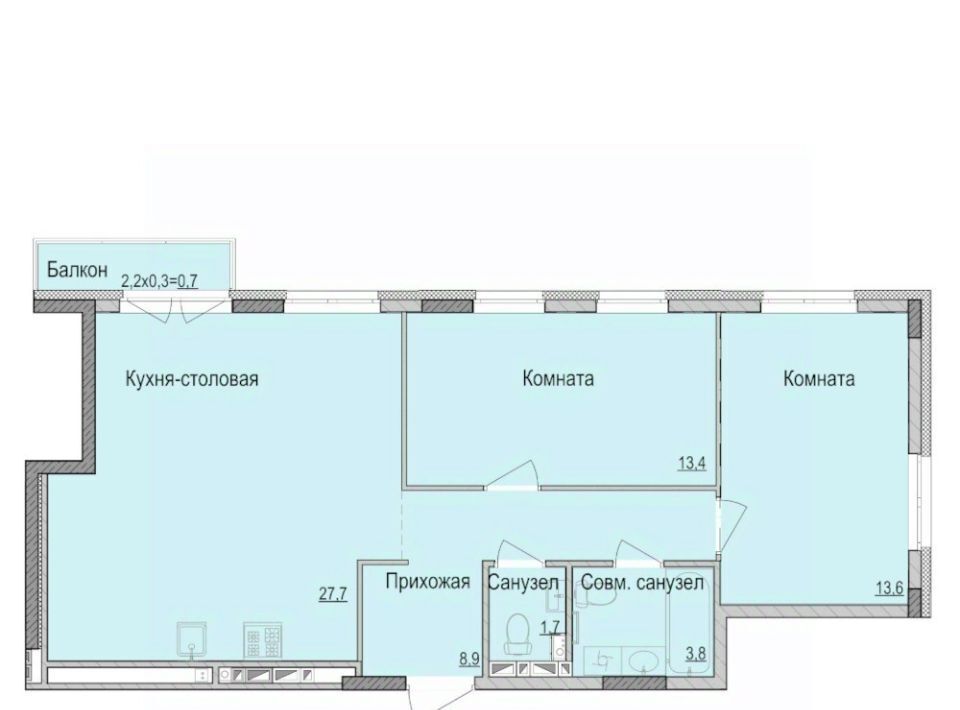 квартира г Ижевск р-н Первомайский ул Камбарская 94к/3 фото 1