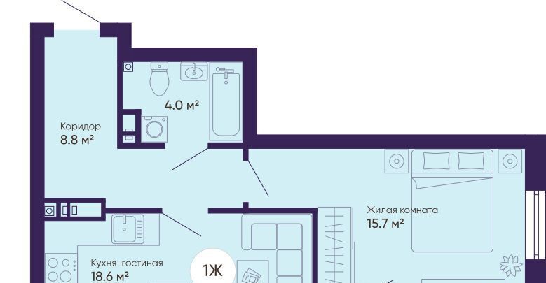 квартира г Екатеринбург р-н Железнодорожный Уральская ЖК Космос фото 1