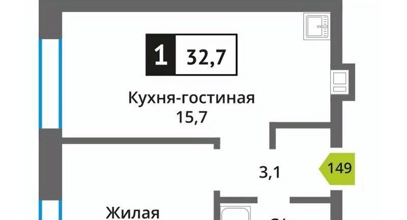 квартира городской округ Красногорск п Светлые Горы Марьино-Знаменское кв-л, Пятницкое шоссе фото 1