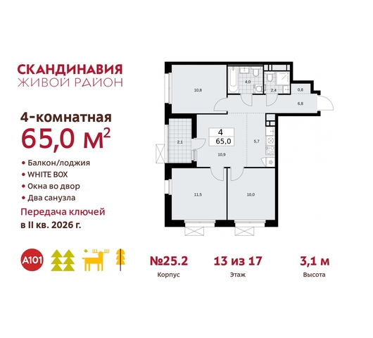 б-р Скандинавский 25/2 жилой район «Скандинавия» Сосенское, Бутово фото